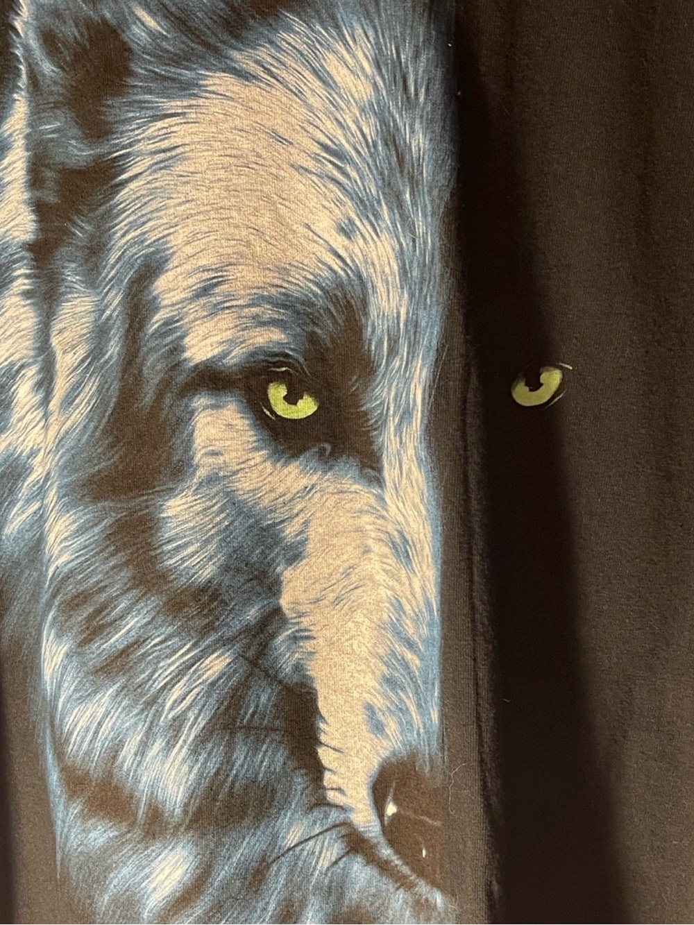 Wolf Dual Face T Shirt Black 3 XL